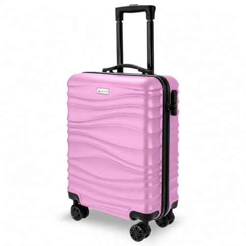 Avio Carry-On Cabin Luggage 55x40x20cm | Hard Shell Suitcase 4 Wheels | SPINNER WHEELS DESIGN: lightweight · telescopic handle · organised interior · Ryanair approved · underseat bag · hand luggage