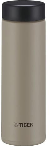 Bouteille isotherme Tiger MMP-W 300 mL Tiny Easy-to-Carry, ultra légère, petites capacités, facile à laver, sans BPA, conservation froid 24h et chaud 12h, conçue au Japon, couleur beige cacao