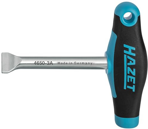 Hazet 4650-3A Batteriestopfen-Dreher, Schlitz SW 1,7 x 14,5 mm, passend für EIN- und Ausdrehen von Batteriestopfen, universeller Einsatz Dank spezieller Länge für alle Bauhöhen