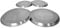 AMK® Set of 4 Stainless Steel Metal Silver Chrome Electric Cooker Hob Cover Ring Lid Plain Covers