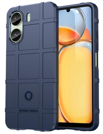 RonRun Cover per Xiaomi Redmi 13C/ Poco C65 Ultra Sottile TPU Protettiva Armor Antiurto Smartphone Protezione Cover Blu