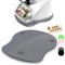 SkingHong Planche coulissante pour TM6 TM5 Thermomix - Accessoire en acrylique - Déplacement rapide pour robot de cuisine Thermomix Vorwerk TM 6 - Gris