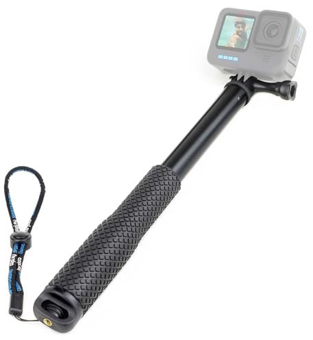 SOONSUN 45’’ Waterproof Selfie Stick for GoPro – Extendable Aluminum Monopod, Telescopic Pole Hand Grip Compatible with GoPro Hero 13/12/11/10/9/8/7/6/5/4, Session, Insta360, and Cell Phones