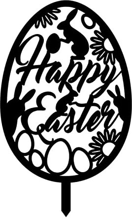 BAYORE Osterei Gartenstecker Acryl Dekoratives Schild Party Dekoration Zubehör Für Urlaub Neujahr Geburtstag Party Dekoration Osterstecker