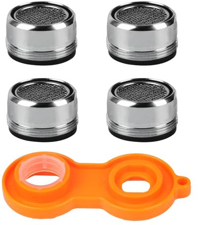 4 aireadores de grifo, piezas de repuesto de filtro de grifo M24, difusor de grifo aireador, boquilla de filtro de grifo macho de 24 mm, aireador de boquilla de grifo de fregadero de cocina, baño,