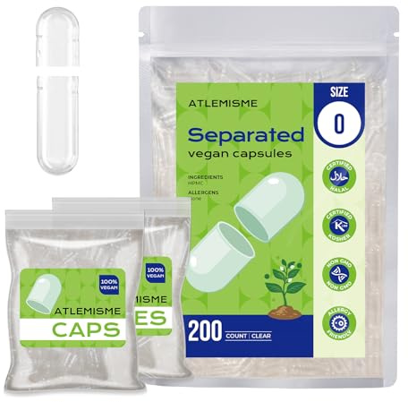 Lot de 200 capsules séparées Taille 0
