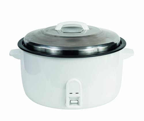 LOUIS TELLIER - Cuiseur à Riz Professionnel 21L / 10 KG – Maintien au Chaud Automatique, Capacité pour 50 à 70 Personnes, Cuve Graduée, Sécurité Anti-Surchauffe, Idéal pour Restaurants