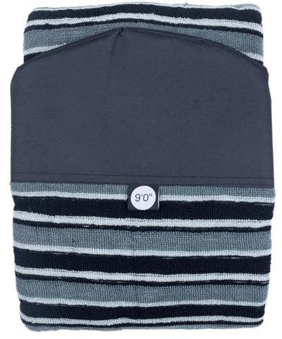 BUUNHI sup Tasche 9'0 260 cm Surfbrettsocke 9 ft. Longboard Round Nose Soft Cover Tasche Schutzhülle Stretch Terry Strickstoff sup zubehör(Black Night)