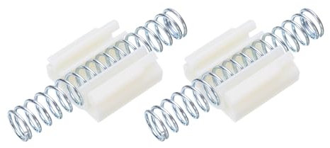 QUARKZMAN 2pcs Pliable Porte Quincaillerie, Pliable Placard Porte Quincaillerie Réparation Ressort, Argent Ton