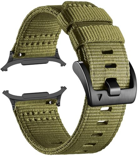Cinturino sportivo in nylon per Samsung Galaxy Watch Ultra 47 mm Band (2024), robusto cinturino di ricambio in nylon intrecciato regolabile traspirante per smartwatch Samsung Galaxy Watch Ultra LTE AI