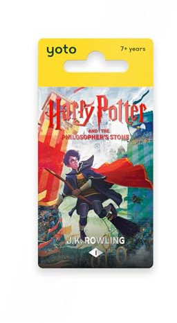 Yoto Harry Potter and The Philosopher's Stone - Livre Audio en Anglais à écouter sur boîte à Histoire pour Enfant Yoto Player et Yoto Mini, Apprendre l'anglais Enfants 7+ Ans