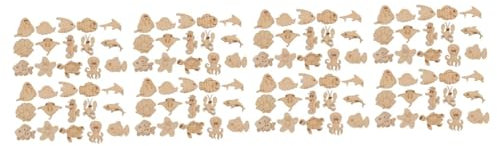 SEWACC 800stücke Holzscheiben Für Bastelarbeiten Unbehandelte Holzstücke Für Dekoration Beschriftungen Und Kunstwerke Für Tiermotive Und Kreative Projekte
