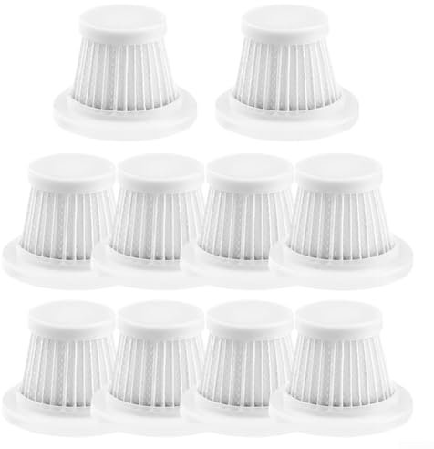 Lot de 10 filtres HEPA lavables et réutilisables pour aspirateur à main sans fil de voiture