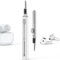 Mizi [2Pack Compatible with Earbuds Multi-Function Cleaning Pen with Soft Brush Flocking Sponge for Bluetooth Earphones Case Cleaning Tools - White