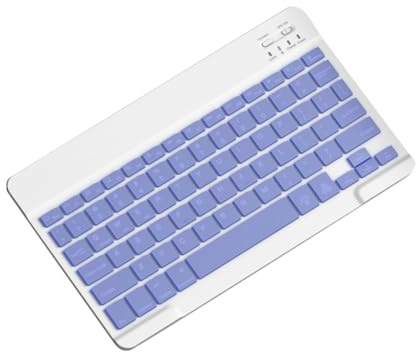 Knoruley 10inch Backlit Keyboard Bluetooth Protable Mini Mute Keyboard for Cell Phones Tablets and Laptops Wireless Keyboard F