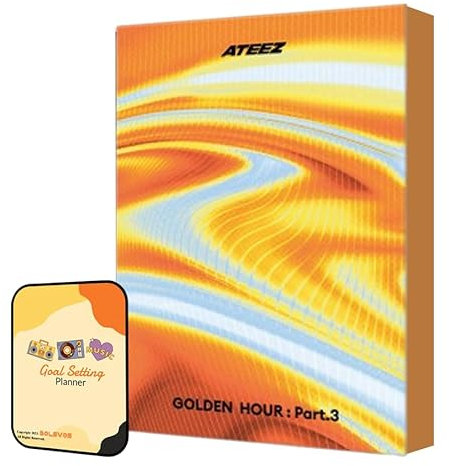 ATEEZ Album - GOLDEN HOUR : Part.3 Random POCAALBUM ver.+Pre Order Benefits+BolsVos Exclusive K-POP Giveaways Package
