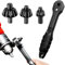 2 in 1 Drill Chuck Ratchet Spanner, 2025 New Multifunctional Chuck Keys for Drill, Dual-Use Ratchet Spanners with 3 Gears, Chuck Spanner for Most Electric Drills and Power Tools (1 Set)