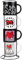 Grupo Erik Tasse Keith Haring Kaffeetassen Set 4er - Kaffeebecher Keramik - Tassen Set Mug je 300 ml 4 Stück Geschenke Männder und Frauen