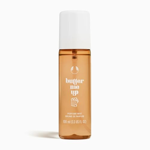 The Body Shop Butter Me Up Fragrance Mist & Body Spray 100ml | Perfume Mist with Notes of Popcorn, Vanilla, Coconut and Praline for Everyday Wear