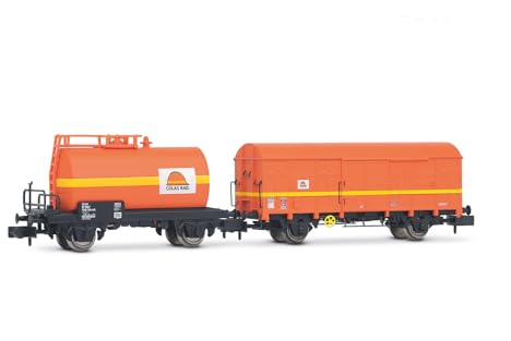 ARNOLD HN6679 Colas Rail, 2-unit pack 2-axle tank wagon and 2-axle G4 wagon, ep. V for adults and collectors
