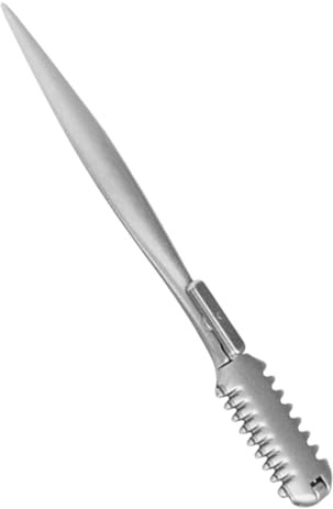 GETAJGHSD Haarschneidekamm Metall Haarverdünnungskamm Haarformer mit Tasche Salon Haarspitzentrimmer für Präzises Styling