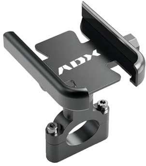 LEIOSHOP Porta Cellulare Moto Per SYM ADX 125 150 300 400 ADX125 Supporto Per Telefono Da Moto In Lega Di Alluminio(Handlebar Black)
