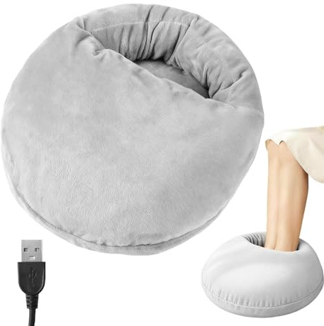 Chauffe-Pieds Électrique - Réchauffeur De Pieds Portable | Chauffage Portable Sous Le Bureau | 3 Réglages De Température Ajustables | Pour Femmes Hommes Lit Bureaux Chaise Camping Jambes