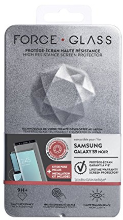 Forceglass Protège-écran Verre trempé avec kit de Pose pour Samsung Galaxy S9