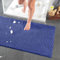 DreamHome hochwertige große Badematte 65x110 rutschfest Badezimmerteppich Badvorleger schnell trocknender pflegeleichter Duschvorleger, Farbe:Marineblau