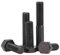 BOZONLI Sechskantschrauben Kohlenstoffstahl Vollgewindeschrauben Schrauben Schwarz, M10×45mm,5 Stück