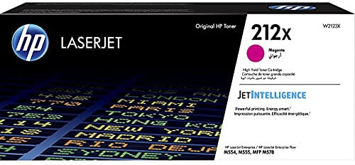 HP 212X (W2123X) Magenta Original Toner mit hoher Reichweite für HP Color LaserJet Enterprise M554, M555, M578, XL