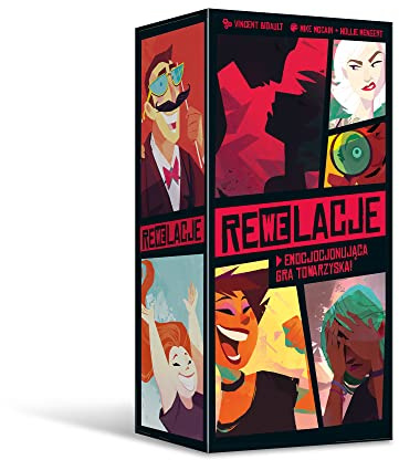 Trefl - Re(we) Lulation - Aufregendes Gesellschaftsspiel, Party-Brettspiel mit Karten, Errate die Emotionen der Freunde, Häuser, Verrückte Unterhaltung für den Abend, Erwachsenenspiel, ab 18 Jahren