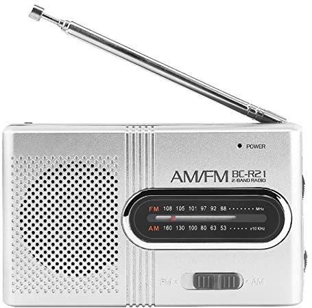 AM/FM Pocket Radio - Tragbares Mini-Digitalradio Stereo-Lautsprecher Empfänger Musik-Player mit Kopfhöreranschluss für Spaziergang, Fitnessstudio, Joggen, Camping