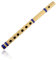 Einzigartige Geburtstagsgeschenkidee, 28 cm, authentische indische Bambusflöte aus Holz mit D-Taste, Holzblasinstrument, traditionelles Bansuri, handgefertigt, Geschenk für Männer und Frauen
