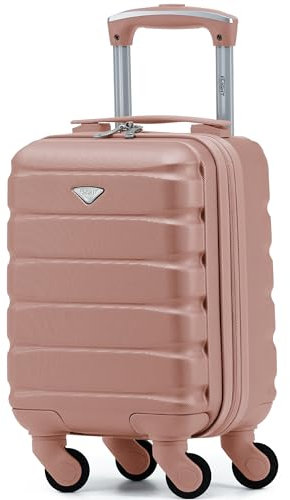 Flight Knight Ryanair Cabin Bags 40x20x25 Underseat 4 Wheel Hard Shell Suitcase Hand Luggage Bag Over 100 Airlines- British Airways Ryanair & easyJet Approved Carry-Ons Small Suitcase
