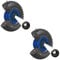 TRUTZHOLM 2X pannensicheres Sackkarrenrad 260x85mm Vollgummi 3.00-4 PU Ersatzrad für Sackkarre Rad Reifen 75mm Nabenlänge (Blau, zentrierte 75 mm Nabe)