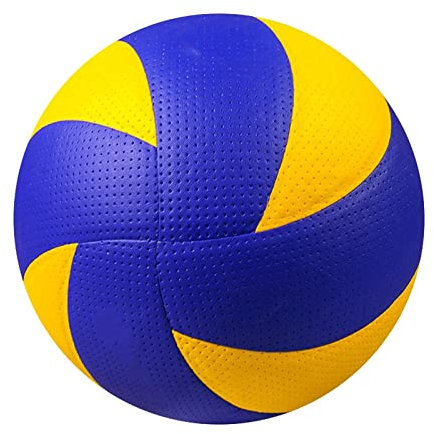 harayaa Volleyball Ball Indoor Outdoor Professional Sand Volleyball Kinderspielzeug Strandspiel Trainingsgeräte für Kinder Anfänger Match Play Erwachsene, Blau Gelb