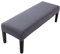 YISUN Universal-Bezug für Esszimmer-Bank, Elastisch Jacquard Dining Bench Cover für Esszimmer, Abnehmbar Bezug für Esszimmerstuhl Esszimmer (Anthrazitgrau)