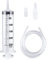 150/250/350/550 ml Large Capacity Syringe, Reusable Liquid Plastic Syringe with Tube for Liquids, Oil or Glue Applicator, Pet Feeding, Plant irrigation Labor&Science Use (250ml)