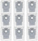 Liveryde 9 Sacs à poussière compatibles avec Roborock Q Revo/Qrevo Pro/Qrevo MaxV/Qrevo S/Qrevo Slim/Qrevo Master/Qrevo Curv/Qrevo Edge, S8 MaxV Ultra, Saros 10 / 10R / Z70, QV 35A / 35S