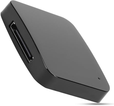 FLEXMAN 30PIN BT Audioempfänger, Schwarz ABS Musik Audio Empfänger Adapter, 30 Pin Adapter Audio Dongle Kompatibel, DC 5V Tragbarer Kabelloser Low Latency Phone Adapter