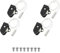Parallelower 4 Piezas Interruptor de cable Mini Pull Cord Switch 2A 250V AC Interruptor de cordón de Tracción para lámpara de pared ventilador de techo