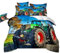 ZZTBQ Traktor Bettwäsche Set 155x220 Kinder Bettwäsche Set Traktor Fahrzeuge Wagen Autos Bettbezug und Kissenbezug für Kinder Jungen Mädchen Jugend Schlafzimmer