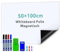 IFUNSOO Whiteboard Folie, Selbstklebend Magnettafel Folie, Magnetisch Selbstklebend Weißwandtafel inklusive 4 Whiteboard-Marker und Schwammradierer,Magnetfolie Weiß Abwischbare (Zentimeter, 50 x 100)
