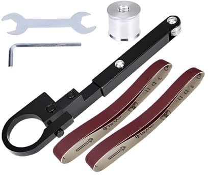 Belt Sander Adapter for Angle Grinder, Modified Sand Belt Machine, Pipe Belt Sander Attachment, Polishing Adapter Angle Grinder Belt Sander Attachment