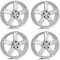 4x Rial Felgen Alufelgen Kodiak 7.5Jx18 ET51 5x112 polar-silber kompatibel mit SEAT Altea Leon