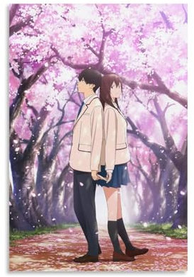 YATBOKD Póster de anime Kimi No Suizou Wo Tabetai Póster Pintura Decorativa Lienzo Arte de Pared Sala de Estar Póster Dormitorio Pintura, Arte de Pared Impresión de Imagen Moderna Decoración de