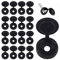 SGERUFZ 100 Piezas Tapas para Tornillos, Cubiertas para Tornillos, Tapones para Agujeros, Arandelas de Plástico Tapas Decorativas para Muebles (para Tornillos M3 y M4) (Negro)