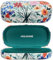 molshine Custodia rigida per occhiali da sole, classica grande custodia per occhiali da sole per donne e uomini, occhiali da sole, Fiori., Medium