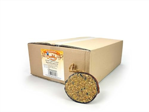 30 x Chubby Sustainable Wild Bird Food Half Filled Coconut - Seed & Black Soldier Fly Larvae Oil